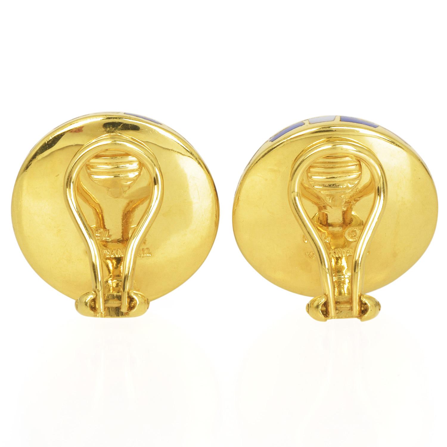 Women's Tiffany & Co. Angela Cummings 18K Yellow Gold Dome Earrings