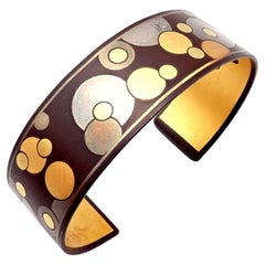 Tiffany & Co. Angela Cummings Black Lacquer Iron and Yellow Gold Cuff Bracelet