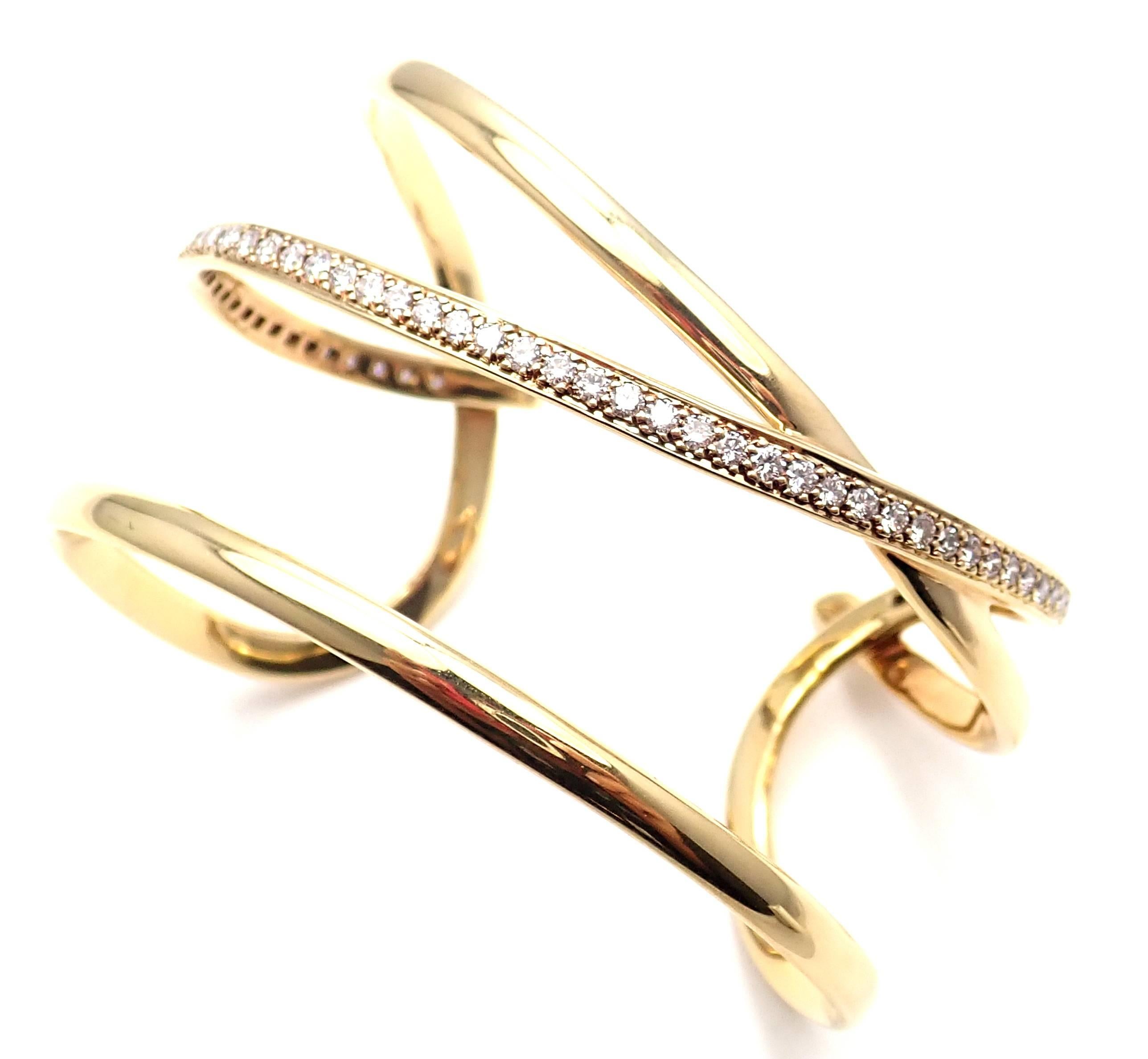 Tiffany & Co. Angela Cummings Diamond Yellow Gold Bangle Bracelet, 1980 4