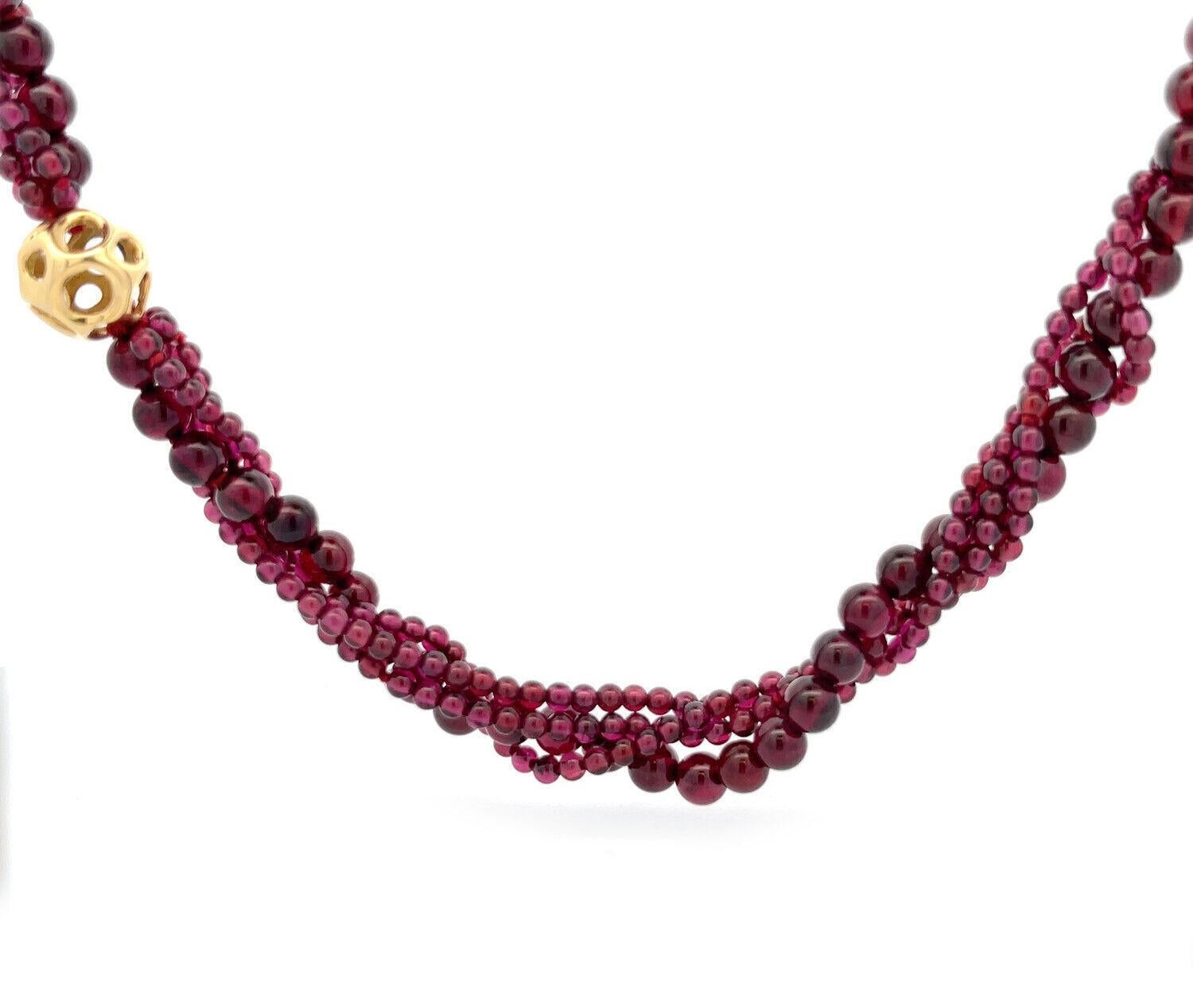 garnet necklace tiffany