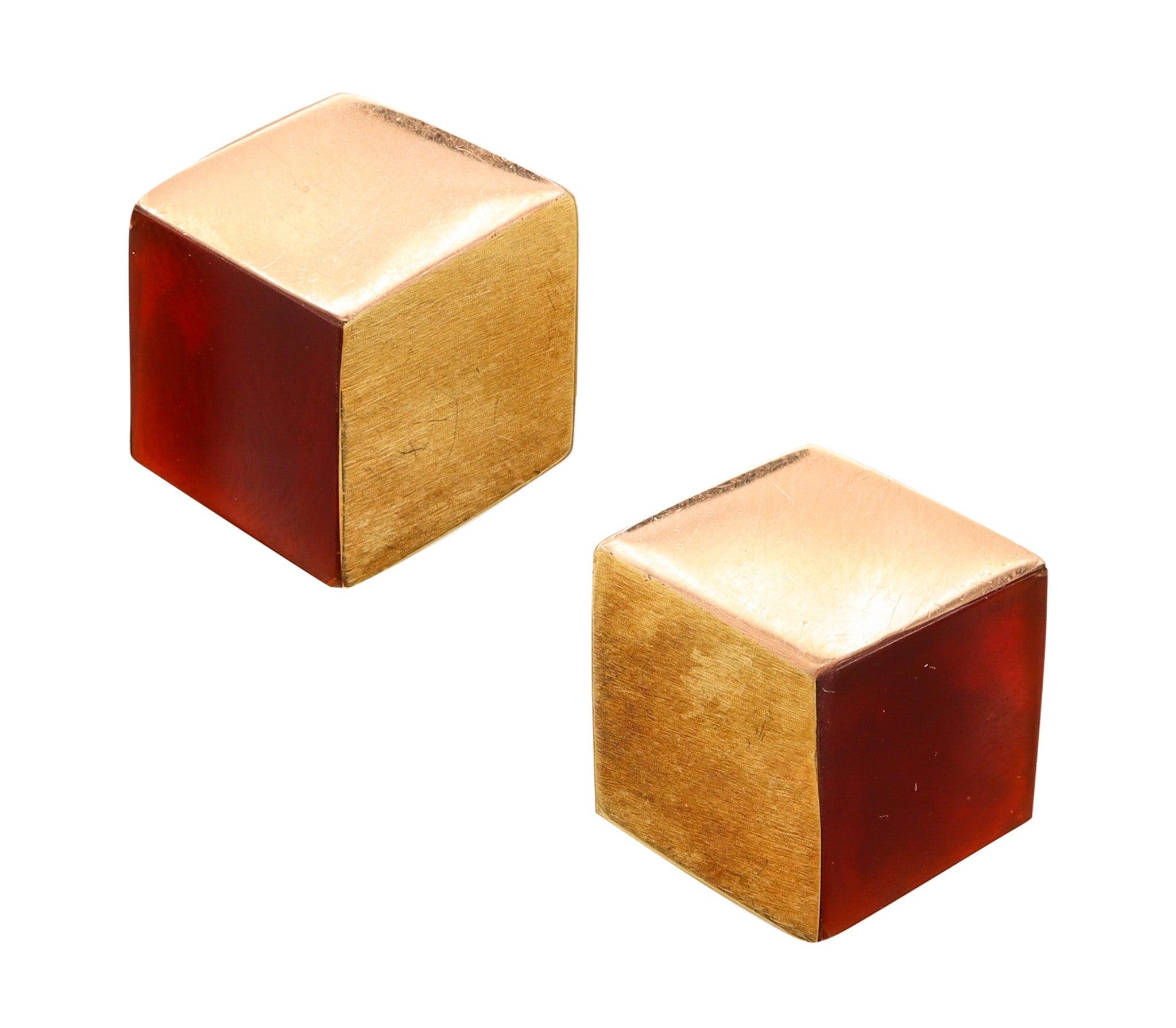 TIFFANY
Co. Angela Cummings - Orecchini geometrici in oro 18Kt con garofani