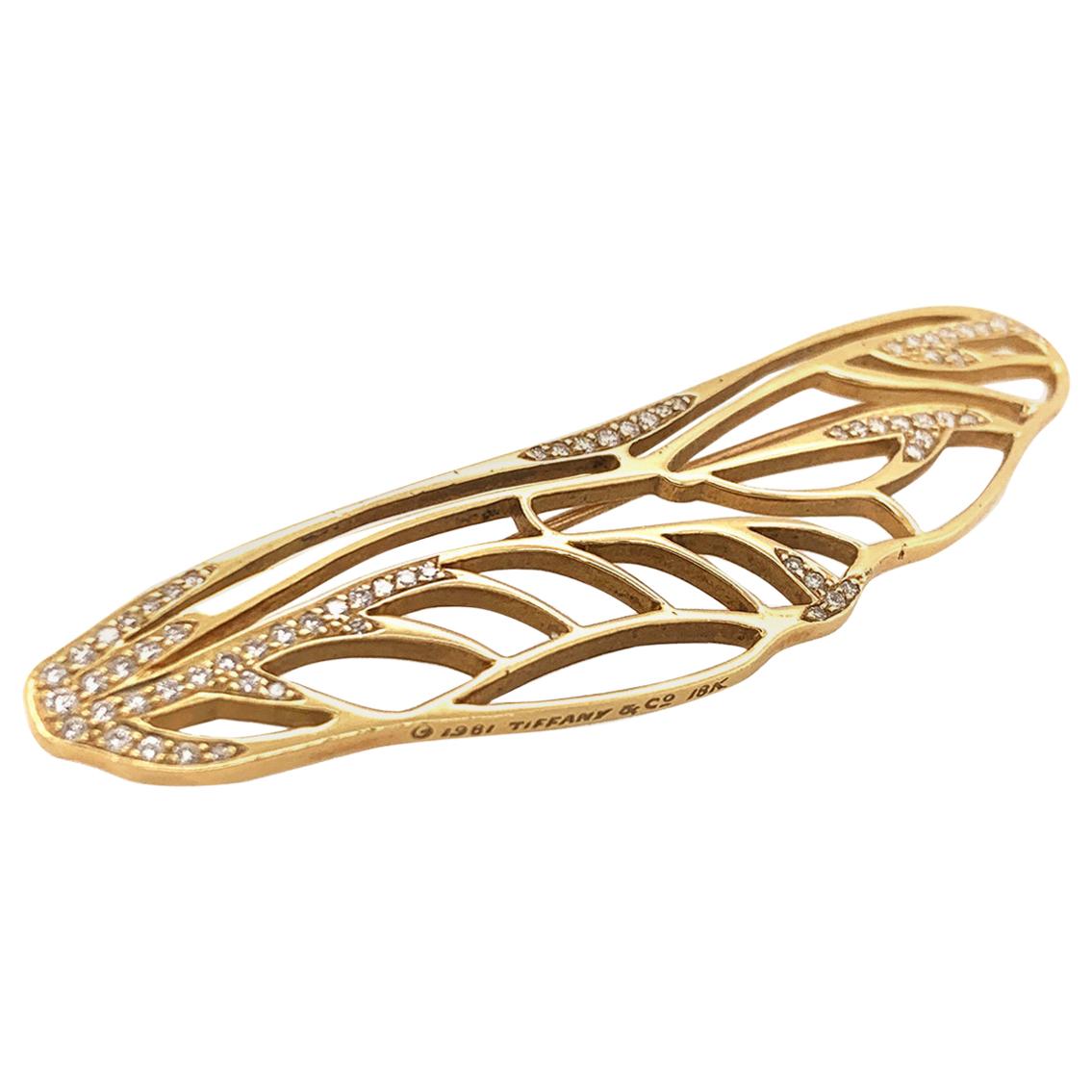 Tiffany & Co. Angela Cummings Gold and Diamond Dragonfly Pin
