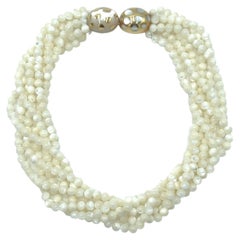 TIFFANY & CO., ANGELA CUMMINGS Gold and Mother of Pearl Necklace