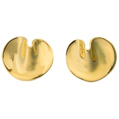 Tiffany & Co. Angela Cummings Gold Lily Pad Earrings