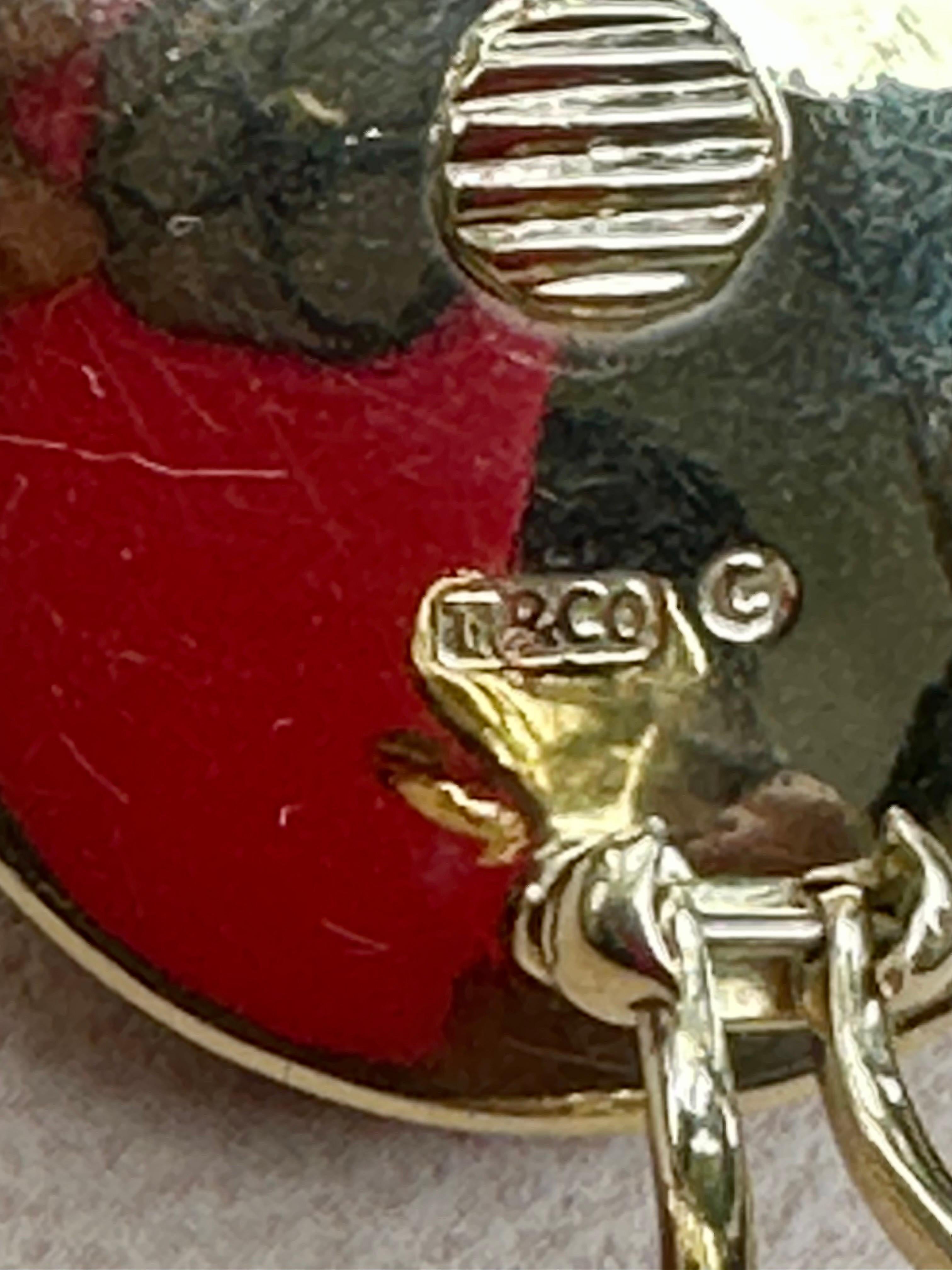 Women's Tiffany & Co. Angela Cummings Inlaid Black Jade Coral 18k Gold Bangle + Earrings For Sale