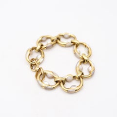TIFFANY & CO. Angela Cummings Modernist Armband in 18Kt Gold mit geschnitztem Perlmutt