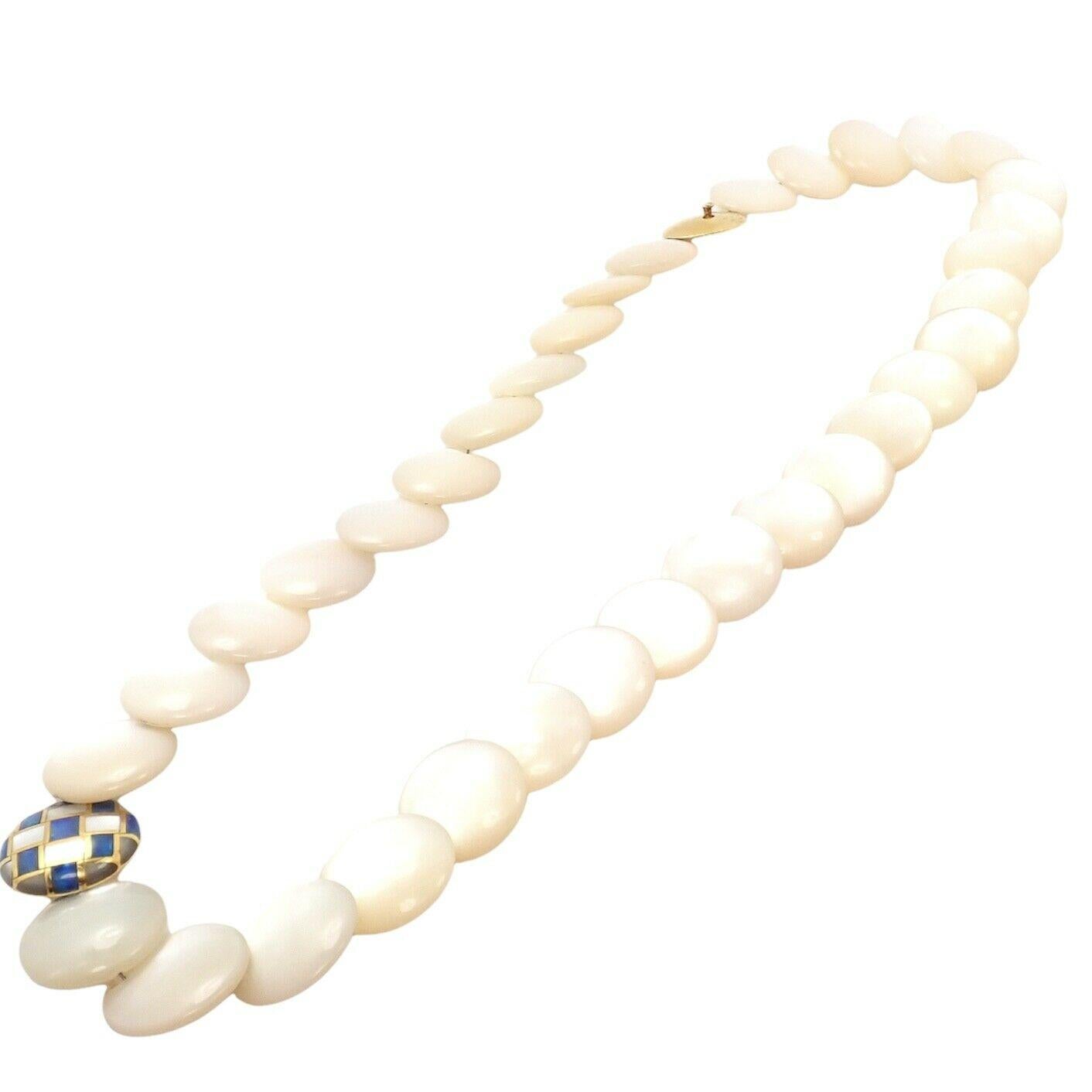 tiffany mother of pearl necklace