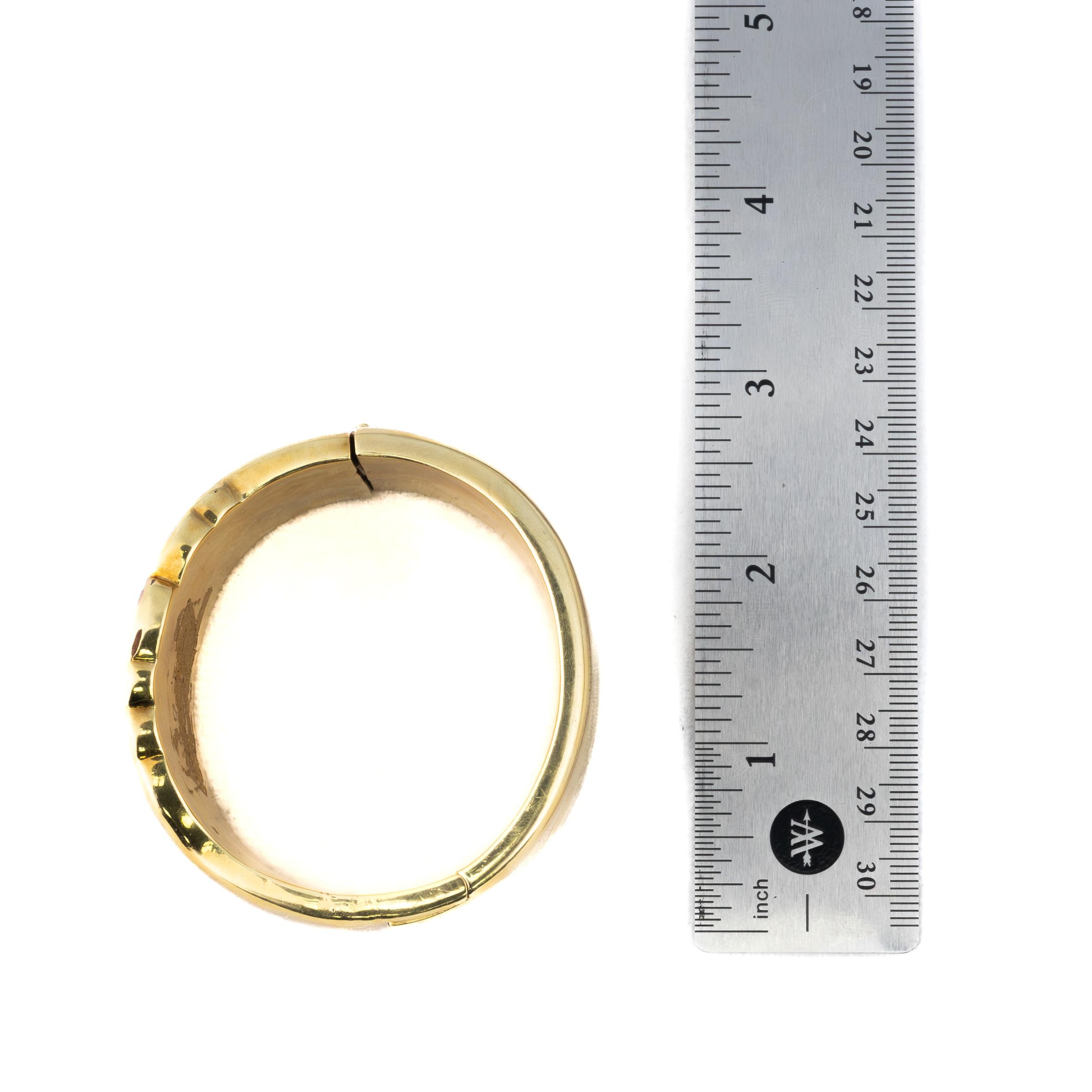 Tiffany & Co. Angela Cummings Bracciale con fiori di papavero con più gemme In condizioni ottime in vendita a New York, NY