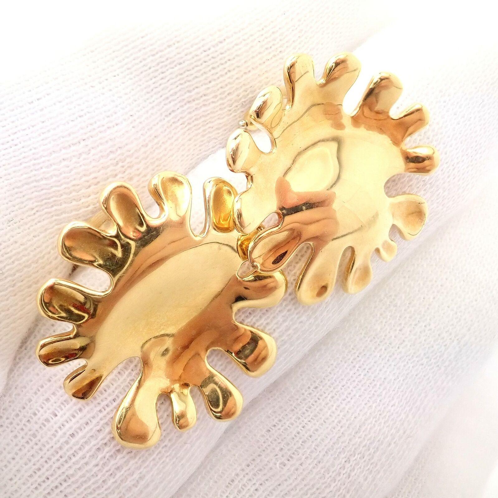 Tiffany & Co Tiffany & Co Angela Cummings Nickelodeon-Ohrringe aus abstraktem Gelbgold 5