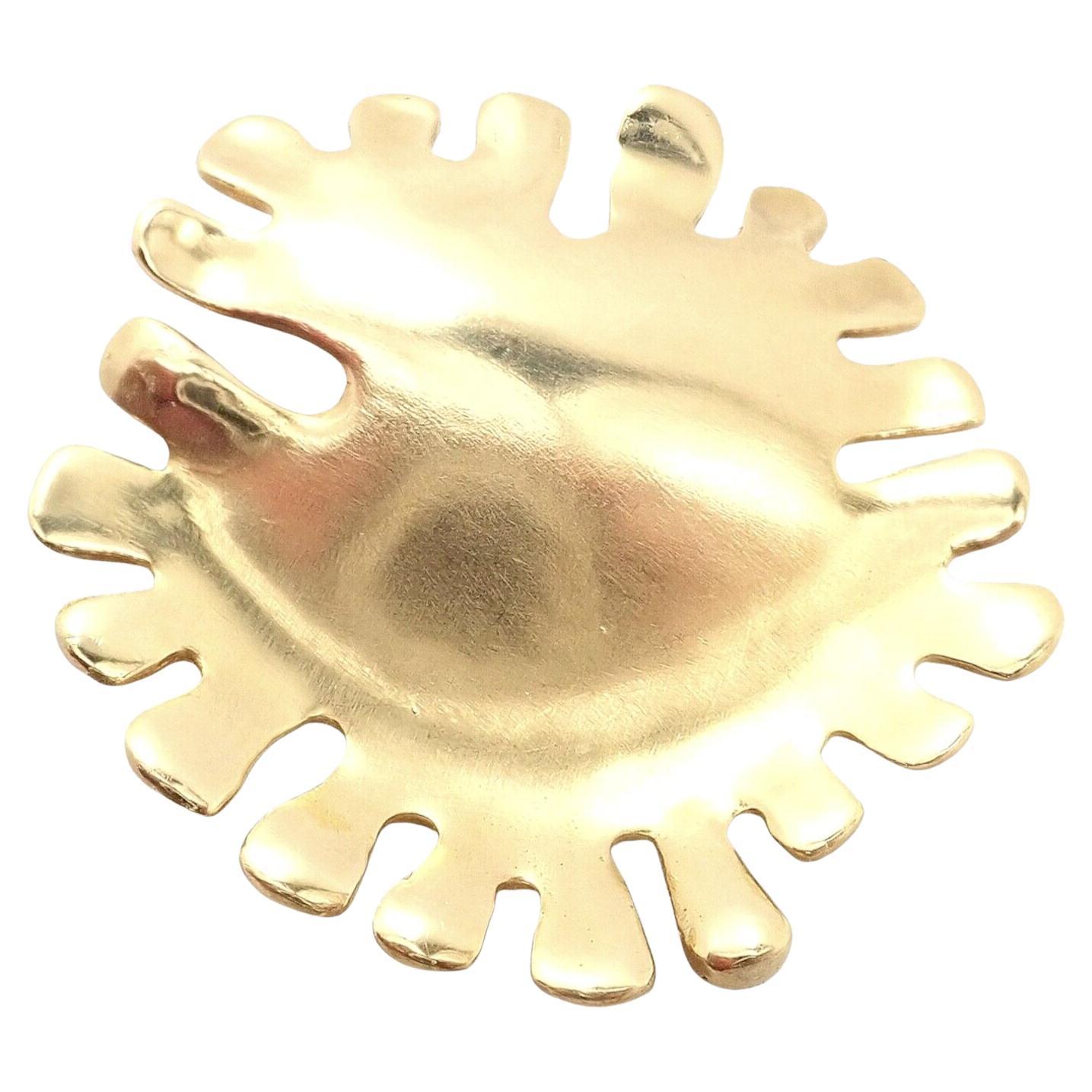 Broche en or jaune abstrait Nickelodeon Angela Cummings pour Tiffany & Co.