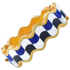 Onyx, Lapis Lazuli and Mother of Pearl Bangle by Angela Cummings for Tiffany&Co