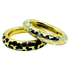 Retro Tiffany & Co. Angela Cummings Positive and Negative Pair of Bangle Bracelets