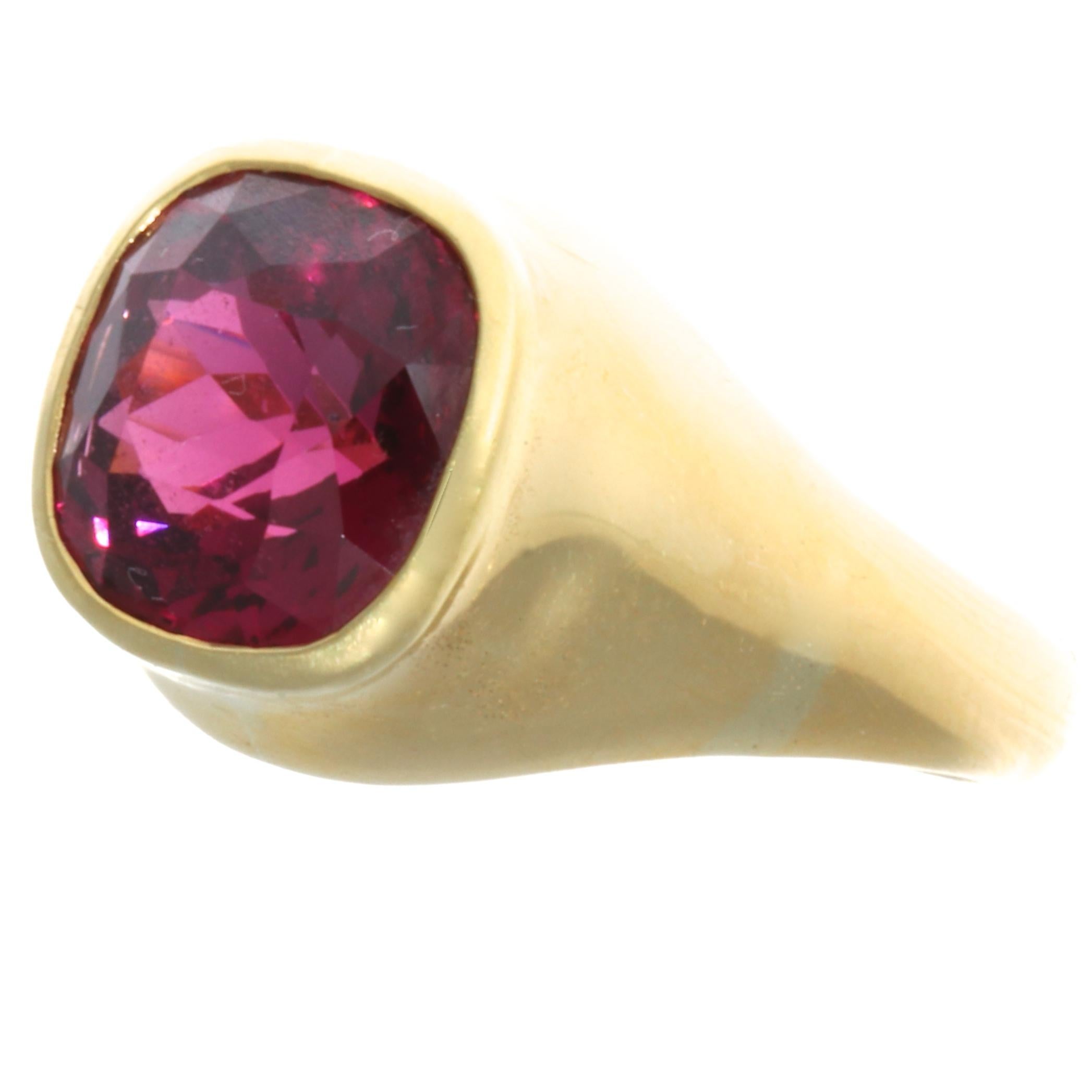 When Angela Cummings of Tiffany decides to use rhodolite, rest assured they will use the best quality.  Rhodolite is a varietal name for rose-pink to red mineral pyrope, a species in the garnet group. This stone exhibits a fiery red color, so beware