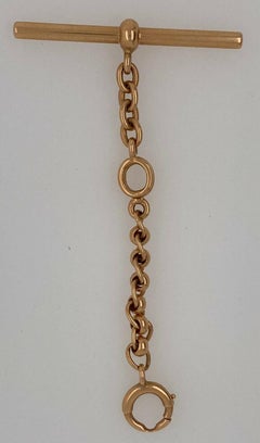 Tiffany & Co. Antique 14k Rose Gold Watch Chain Fob Connector, Circa 1900s