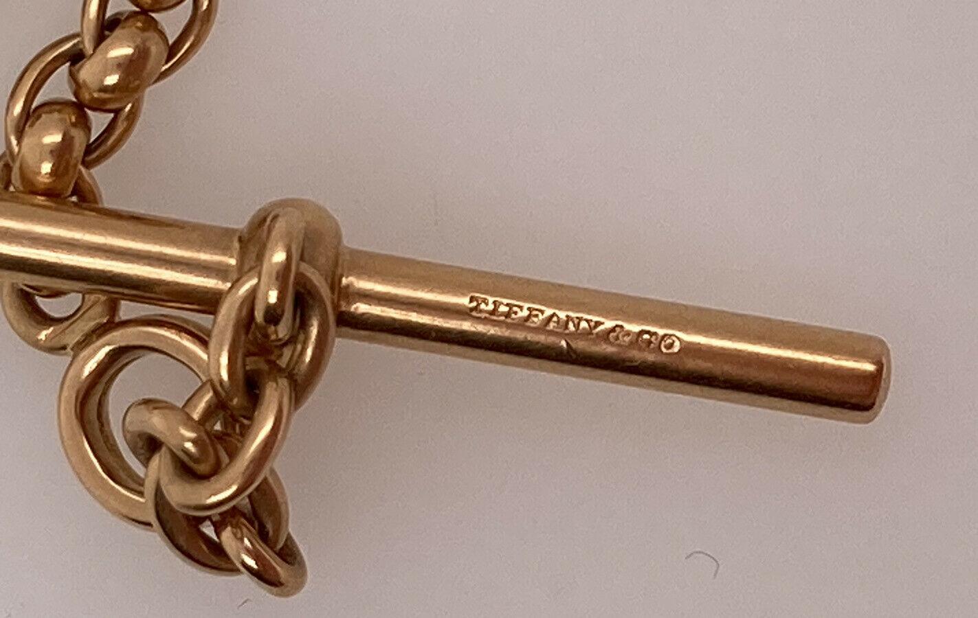 Women's or Men's Tiffany & Co. Antique 14k Rose Gold Watch Chain Fob Connector, Circa 1900s