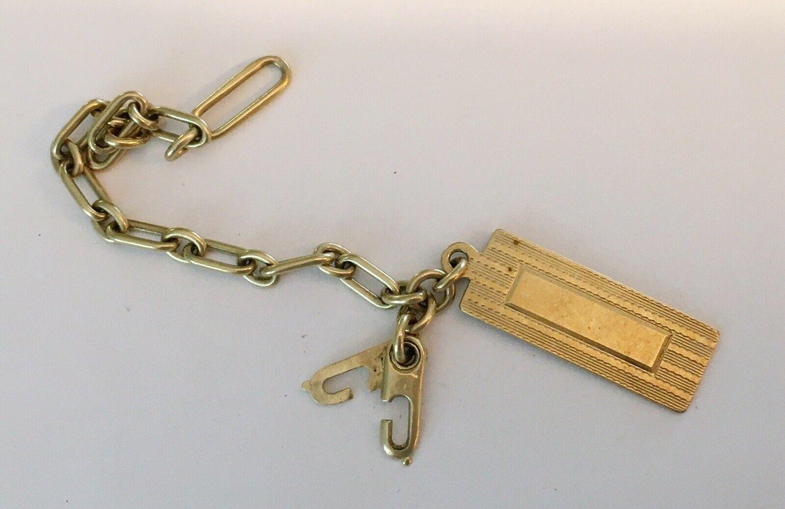 14k gold keychain