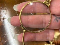 TIFFANY & CO. Antique 1900s 14k Yellow Gold Lorgnette Pendant Glasses