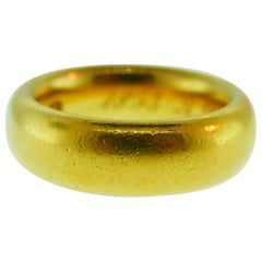 Tiffany & Co. Antique 22 Karat Yellow Gold Band Ring circa 1800s Rare