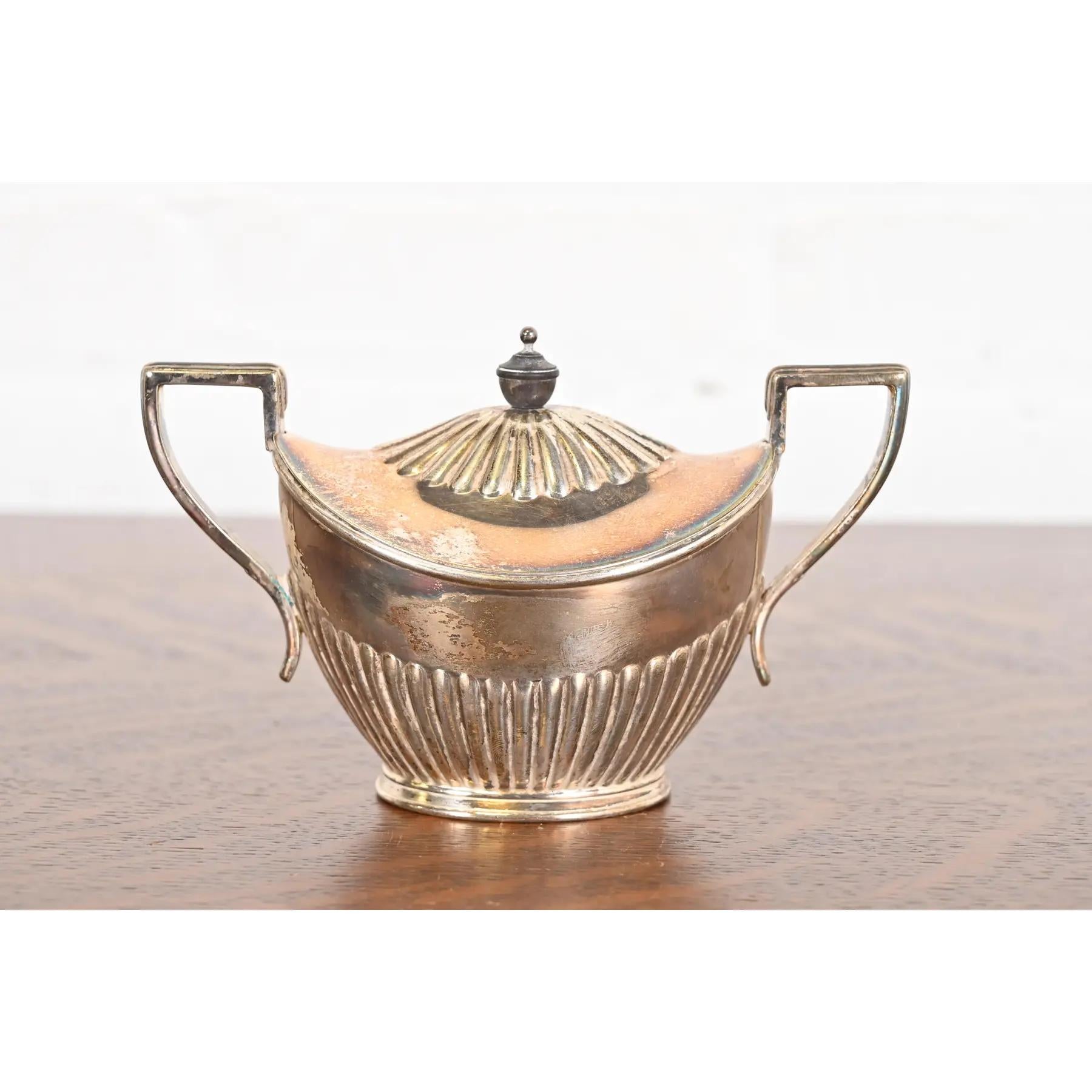 Tiffany & Co. Antique Art Deco Silver Plate Coffee or Tea Service Set For Sale 3