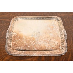 Tiffany & Co. Antique Art Deco Silverplate Serving Tray