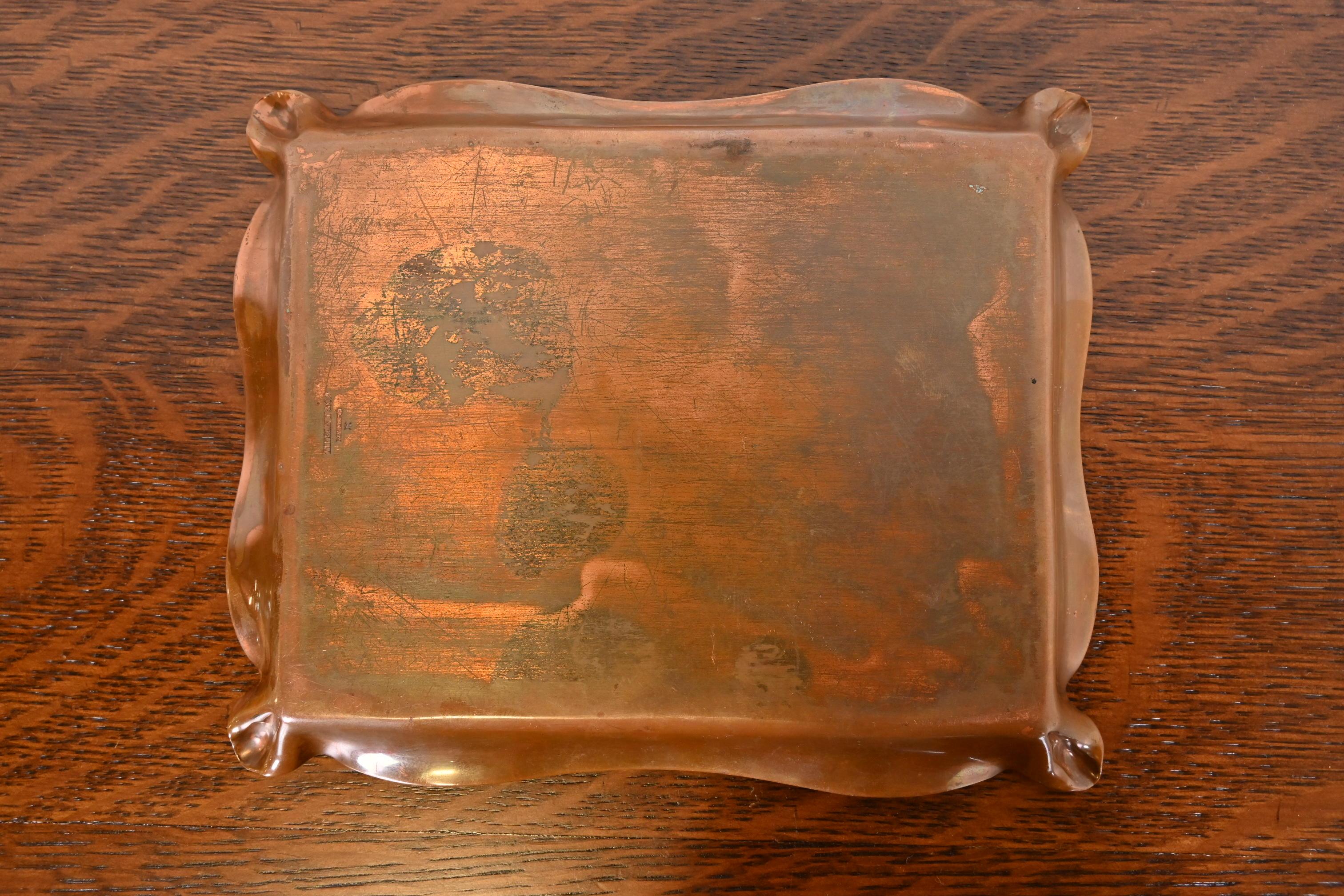 Tiffany & Co. Cenicero de bronce Art Nouveau antiguo, 1899 en venta 4