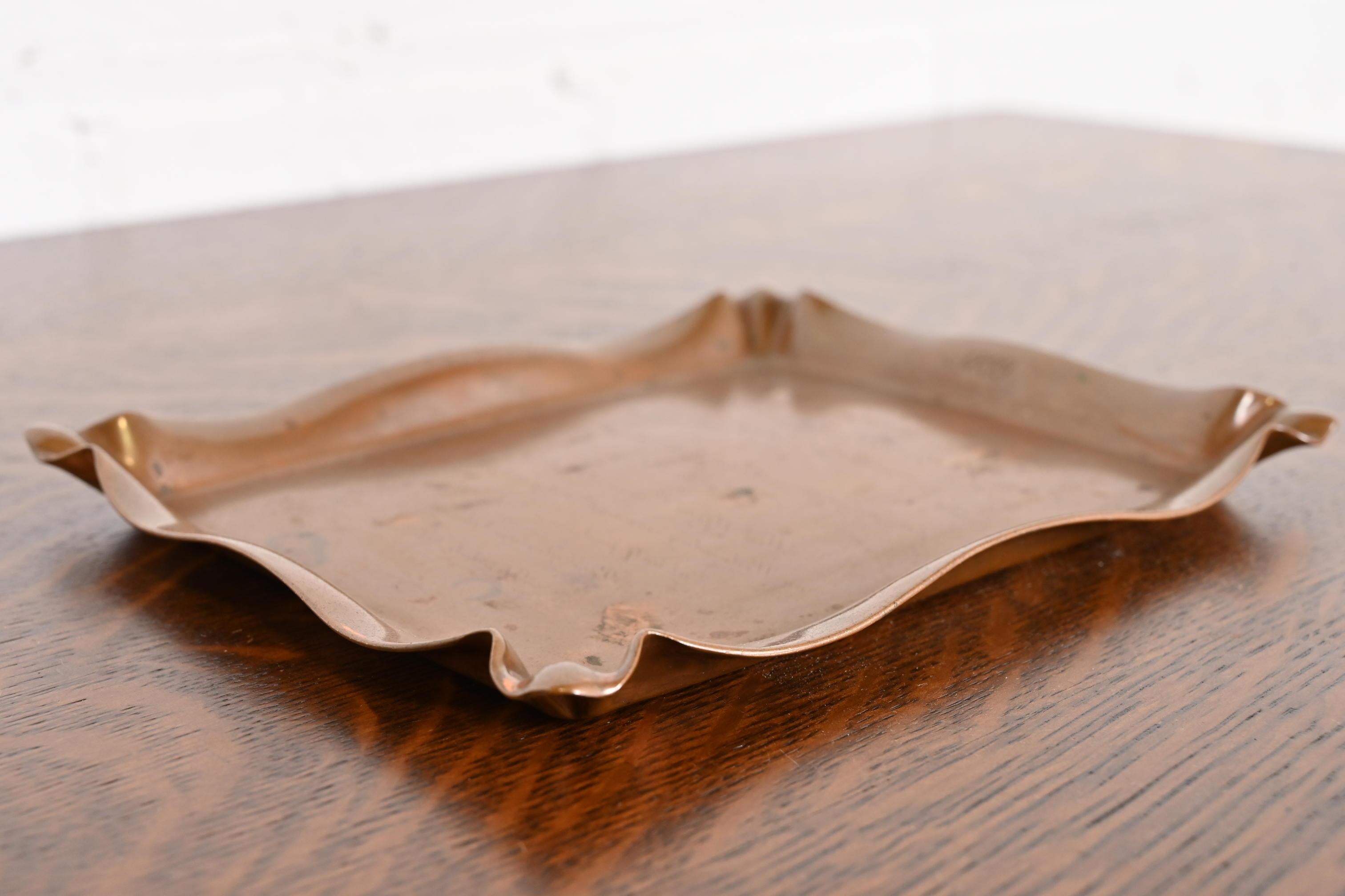 Tiffany & Co. Cenicero de bronce Art Nouveau antiguo, 1899 siglo XIX en venta