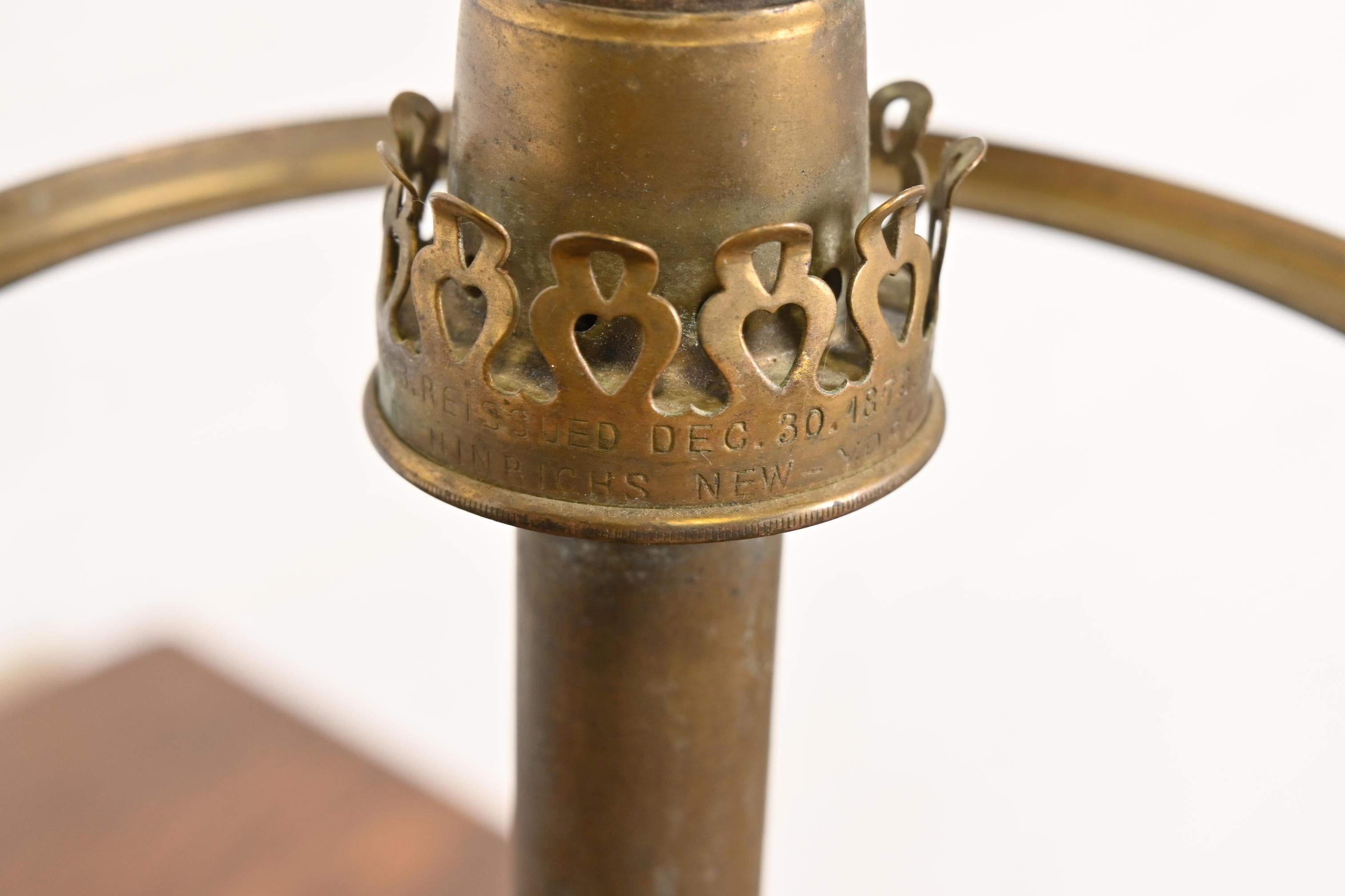 Tiffany & Co. Antike Bronze-Argon-Doppelstudenten-Schreibtischlampe, spätes 19. Jahrhundert im Angebot 15