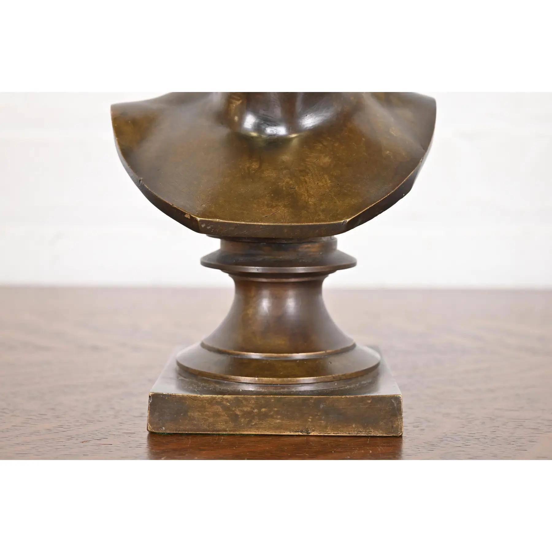 Tiffany & Co. Antique Bronze Bust of Diane De Poitiers For Sale 2
