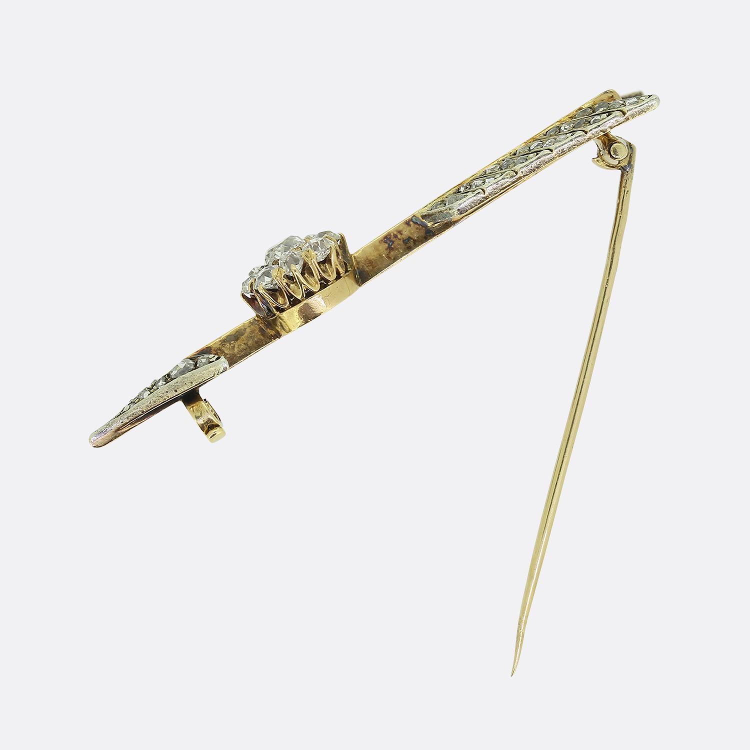 Tiffany & Co. Antique Diamond Arrow Brooch In Good Condition In London, GB