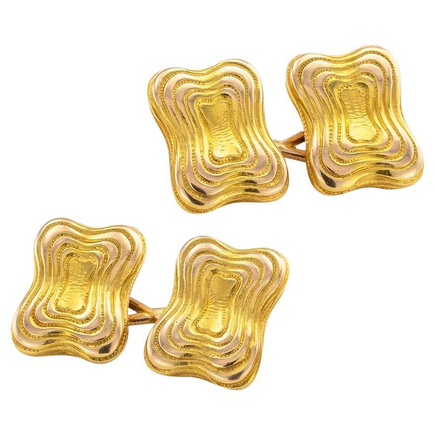 Tiffany & Co Antique Gold Cufflinks For Sale