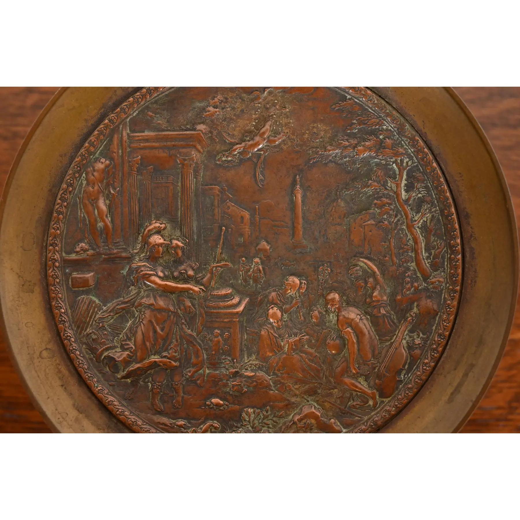 Tiffany & Co. Antico piatto da portata o tazza neoclassica in bronzo In condizioni buone in vendita a South Bend, IN