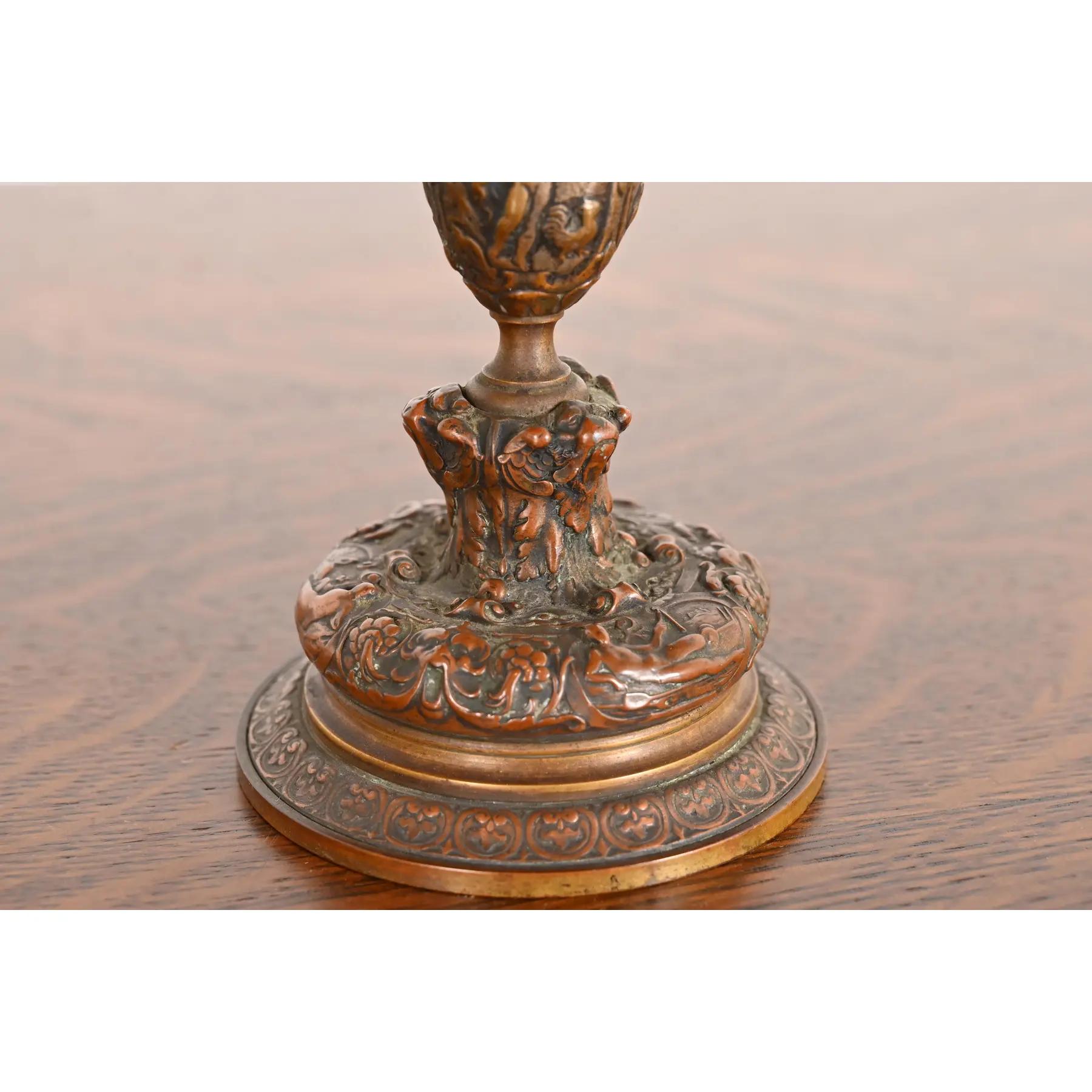 Bronzo Tiffany & Co. Antico piatto da portata o tazza neoclassica in bronzo in vendita