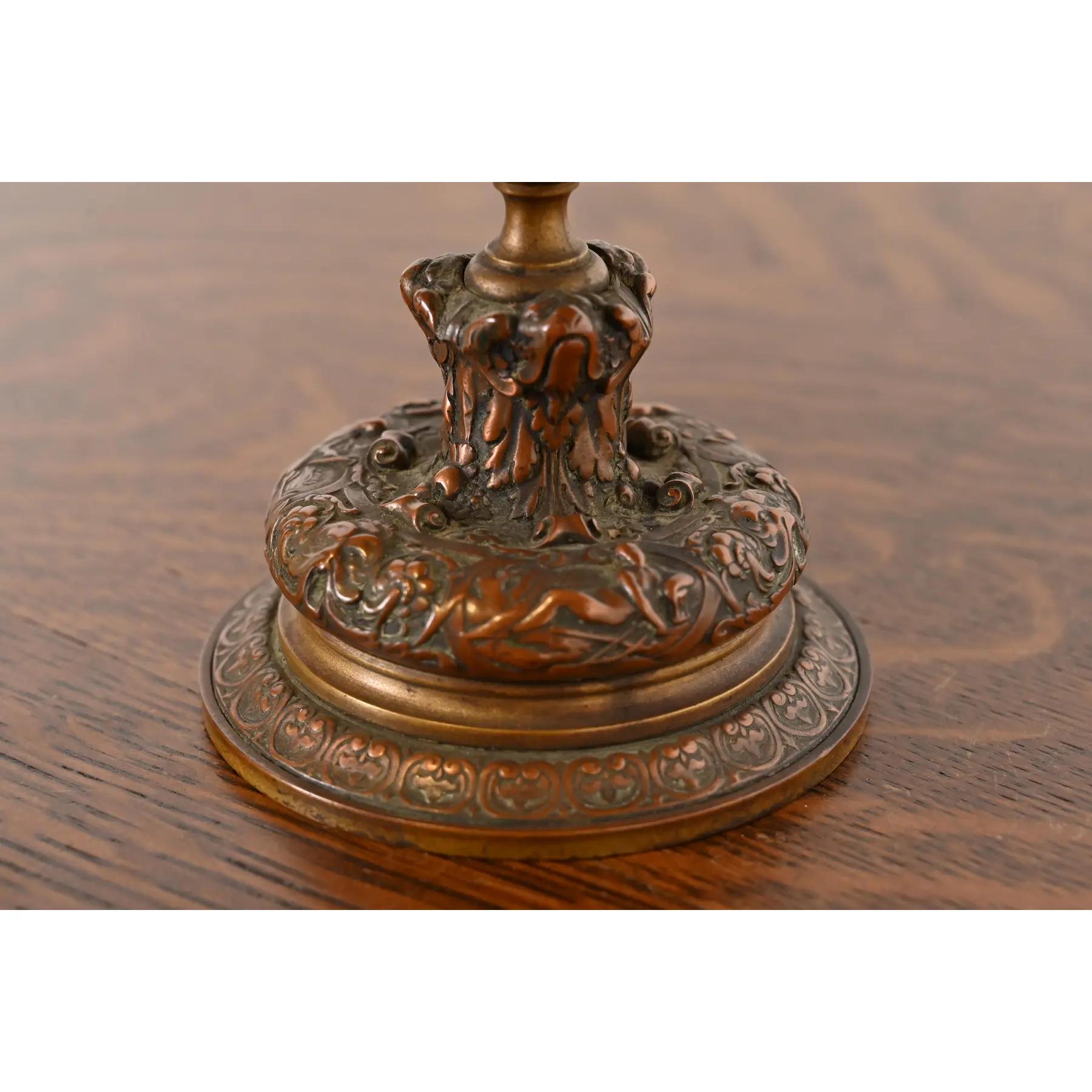 Tiffany & Co. Antico piatto da portata o tazza neoclassica in bronzo in vendita 1