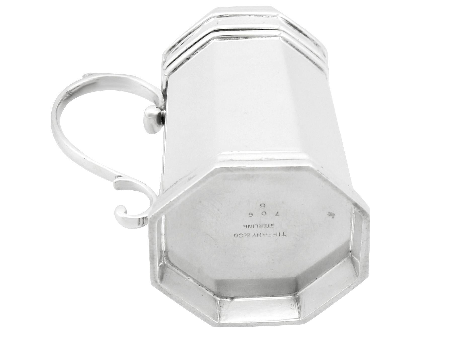Tiffany & Co. Antiguo par de pimientos de cocina americanos de plata de ley en venta 1