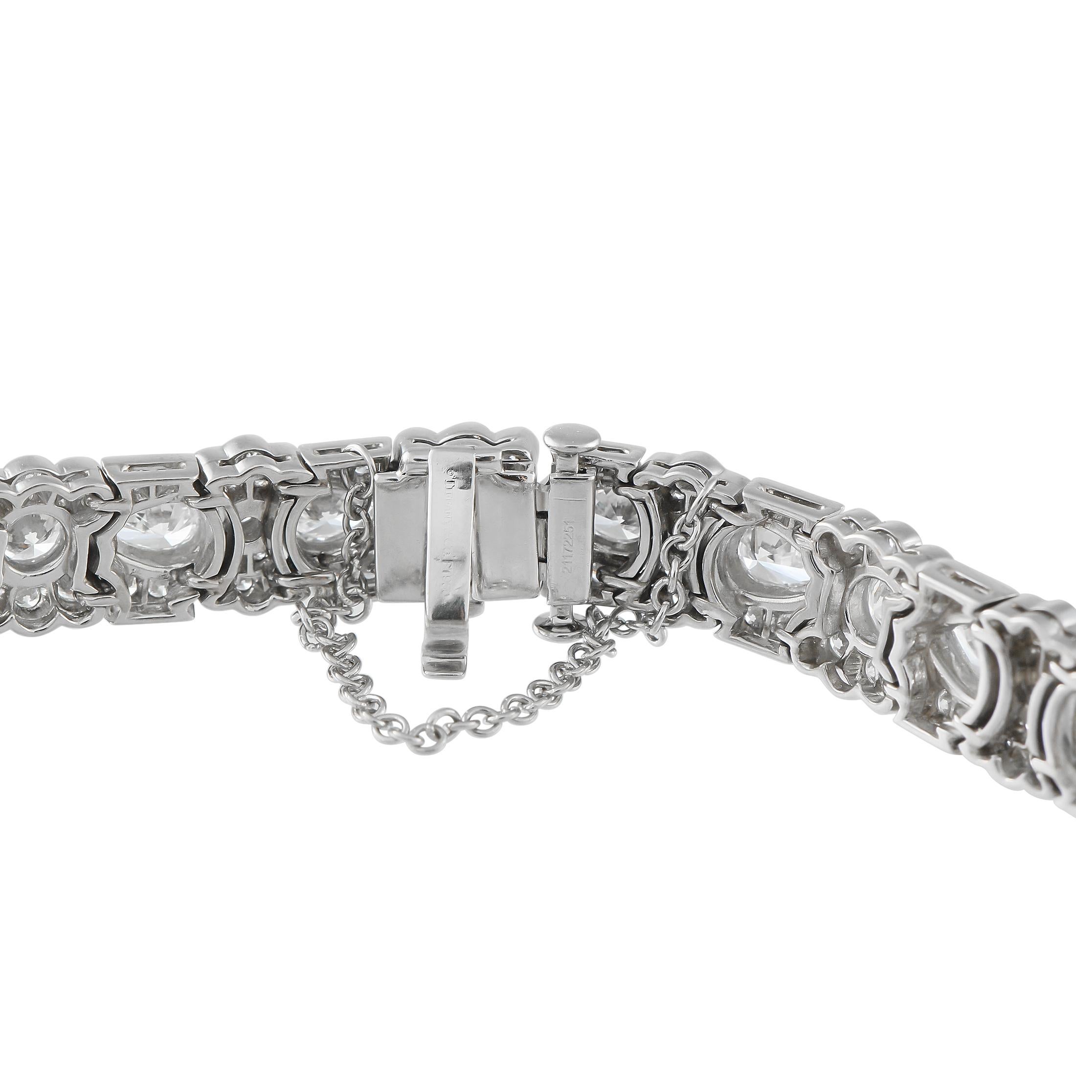 Tiffany & Co. Antikes Platin 19,5ct Diamant Art Deco Armband im Zustand „Hervorragend“ im Angebot in Southampton, PA