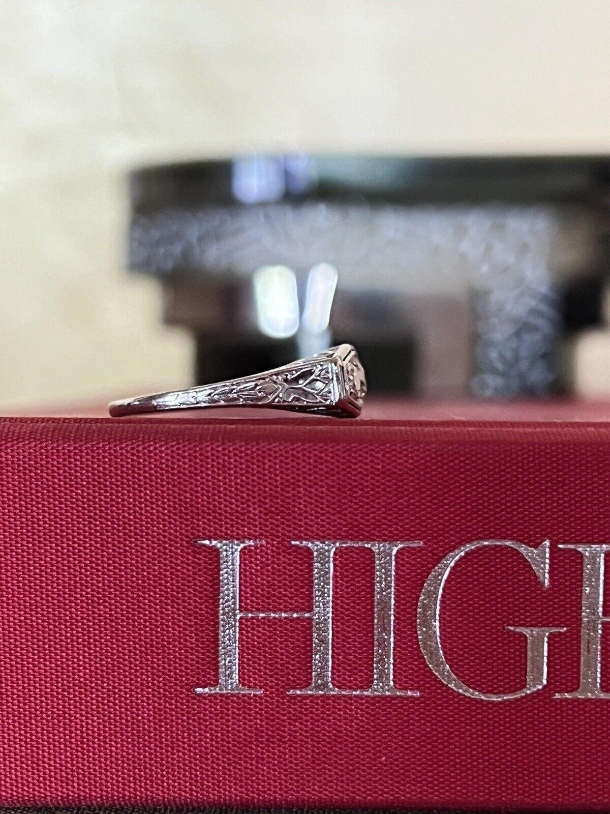 Tiffany & Co. Antique Platinum & Three Stone Diamond Ring Circa 1900s Rare In Excellent Condition In Beverly Hills, CA