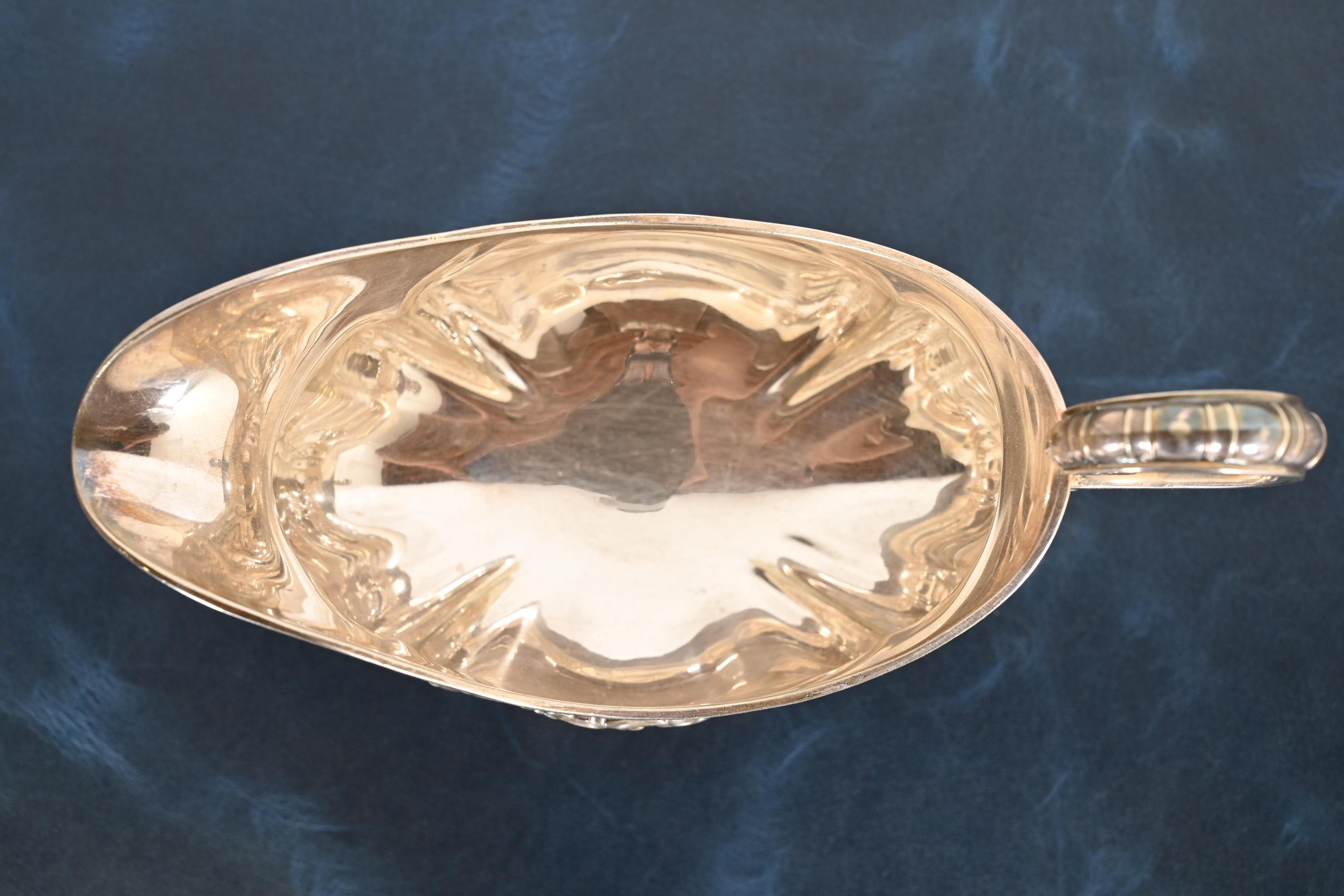 Silver Plate Tiffany & Co. Antique Repoussé Silverplate Gravy Boat