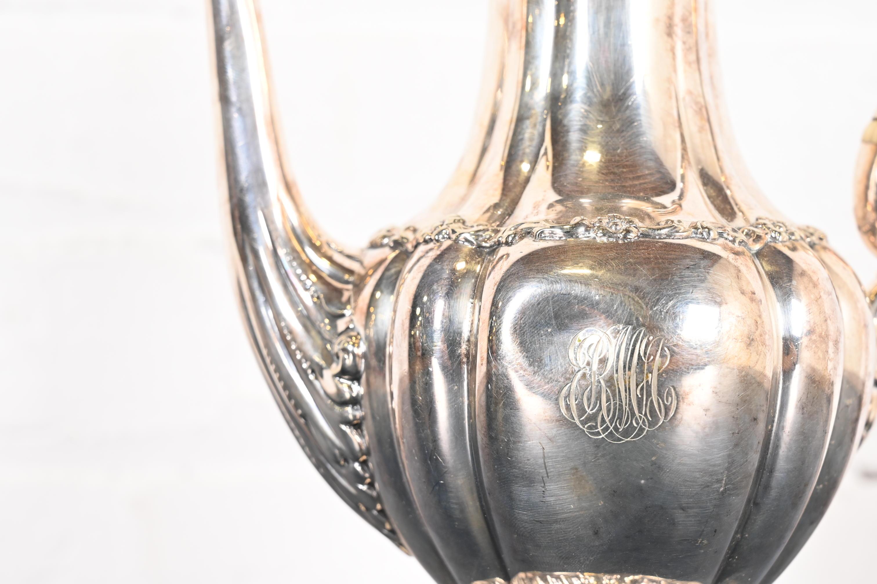 Tiffany & Co. Antique Silverplate Tea Kettle or Coffee Pot, 1902 For Sale 1