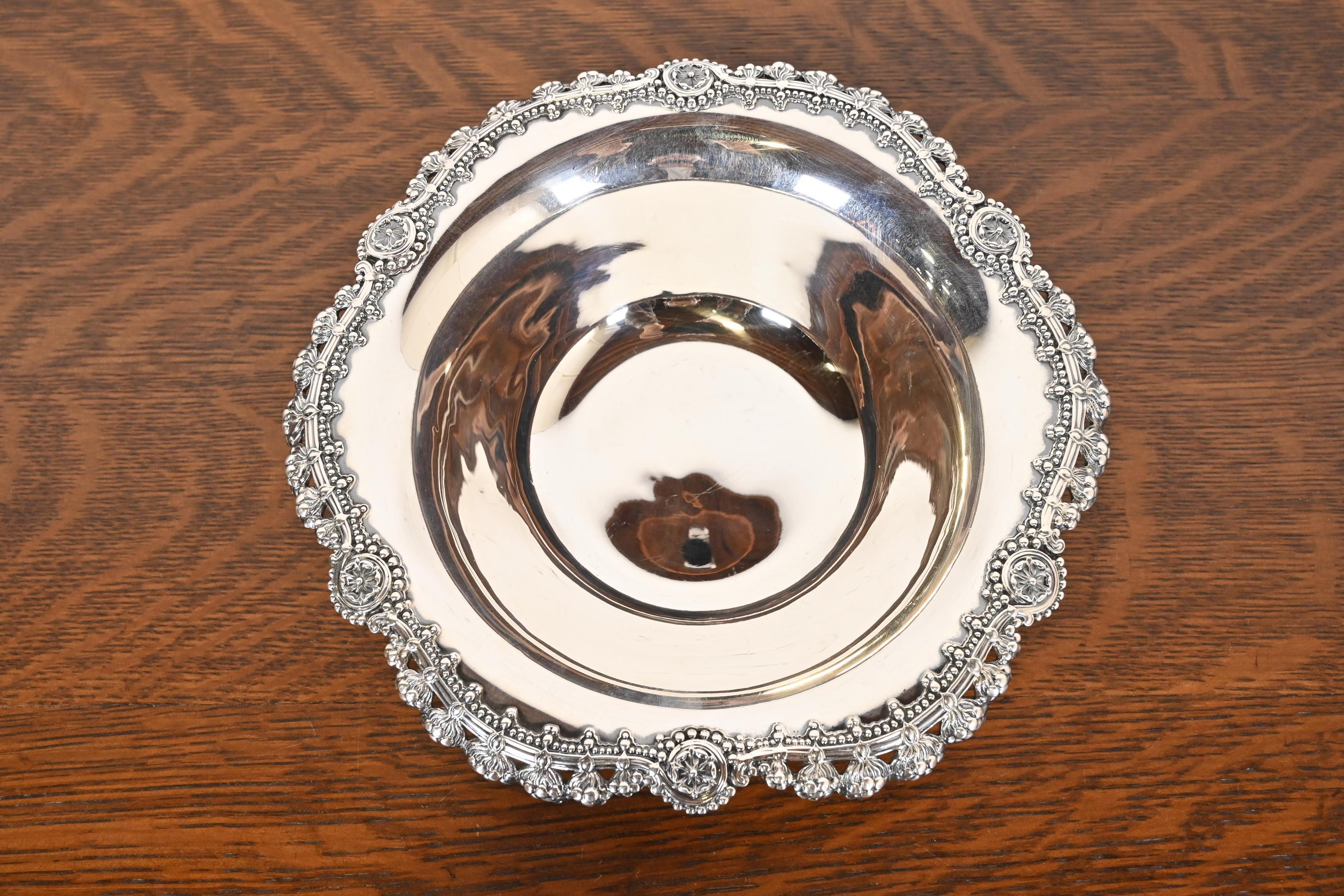 American Tiffany & Co. Antique Sterling Silver Fruit Bowl or Centerpiece Bowl For Sale