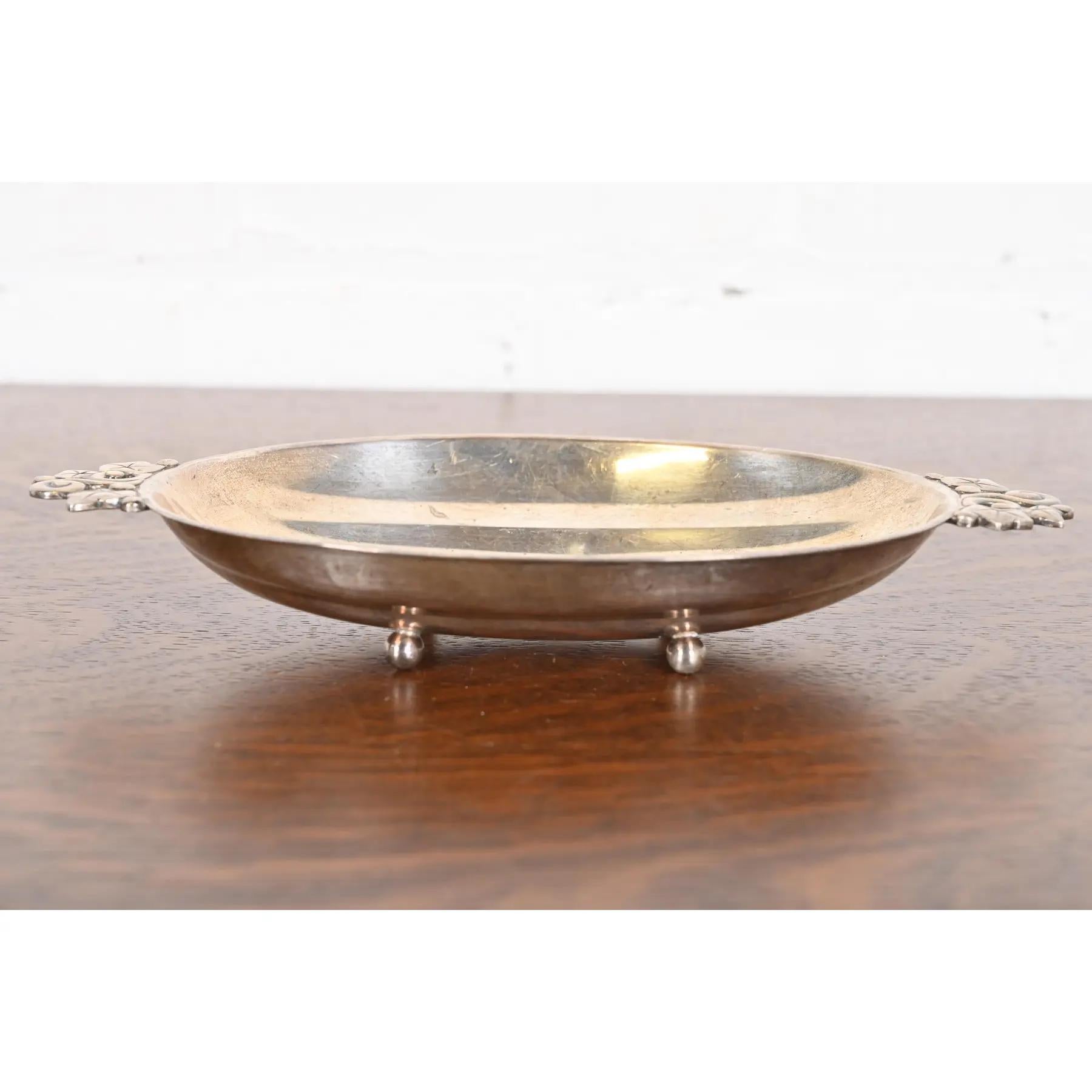 Art déco Tiffany & Co. Bol à melon antique en argent sterling en vente