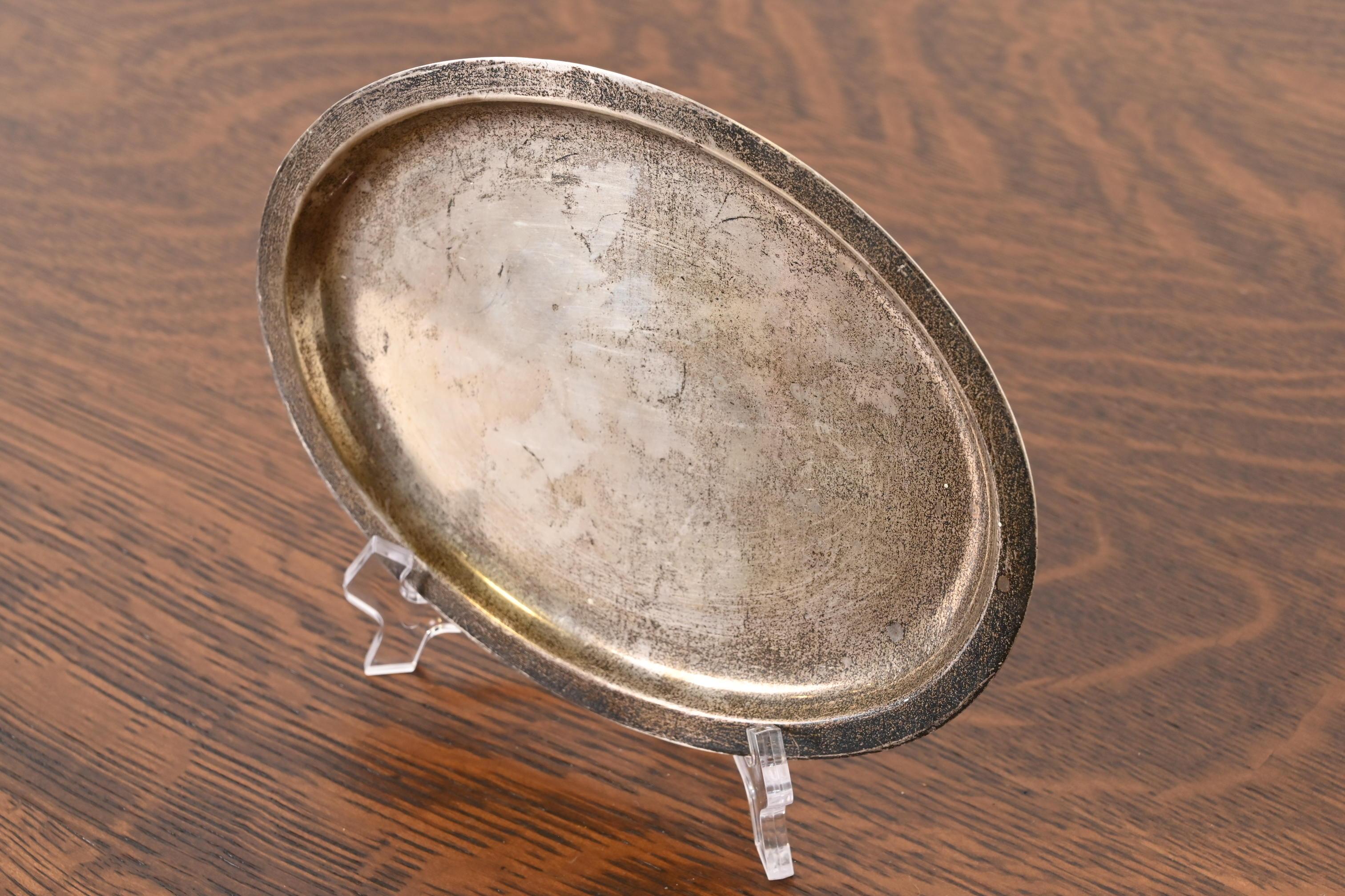 American Tiffany & Co. Antique Sterling Silver Serving Tray For Sale