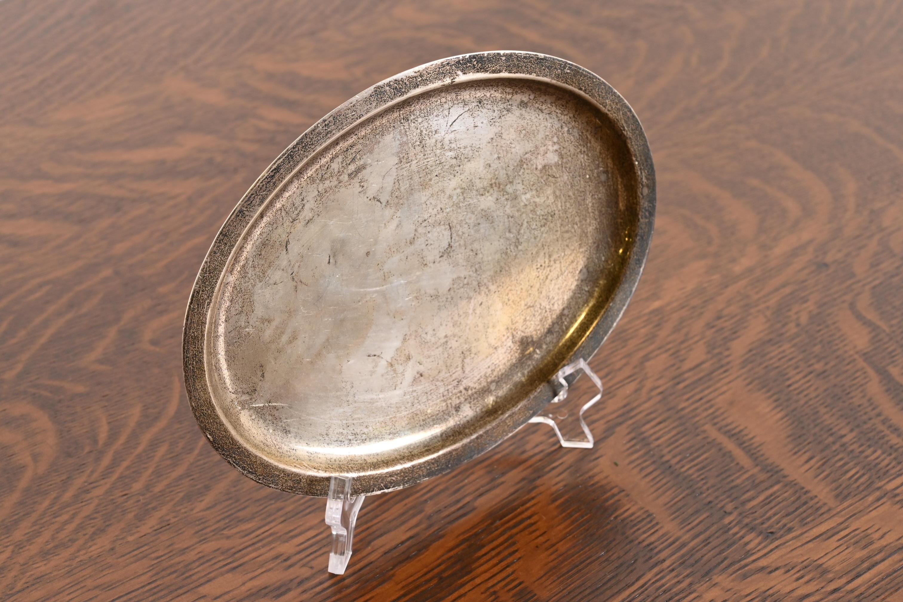 Tiffany & Co. Antique Sterling Silver Serving Tray In Good Condition For Sale In South Bend, IN