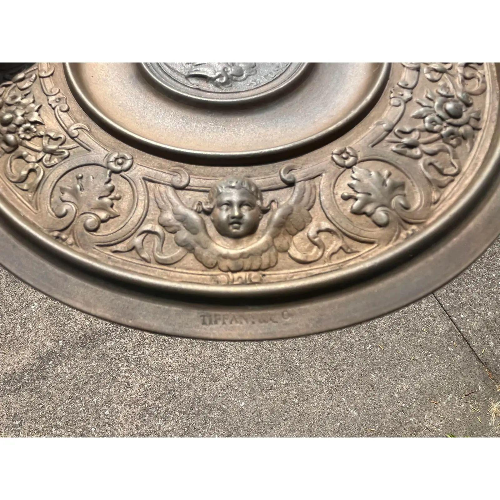 Tiffany & Co. Antique Victorian Bronze Footed Centerpiece Dish or Tazza For Sale 6