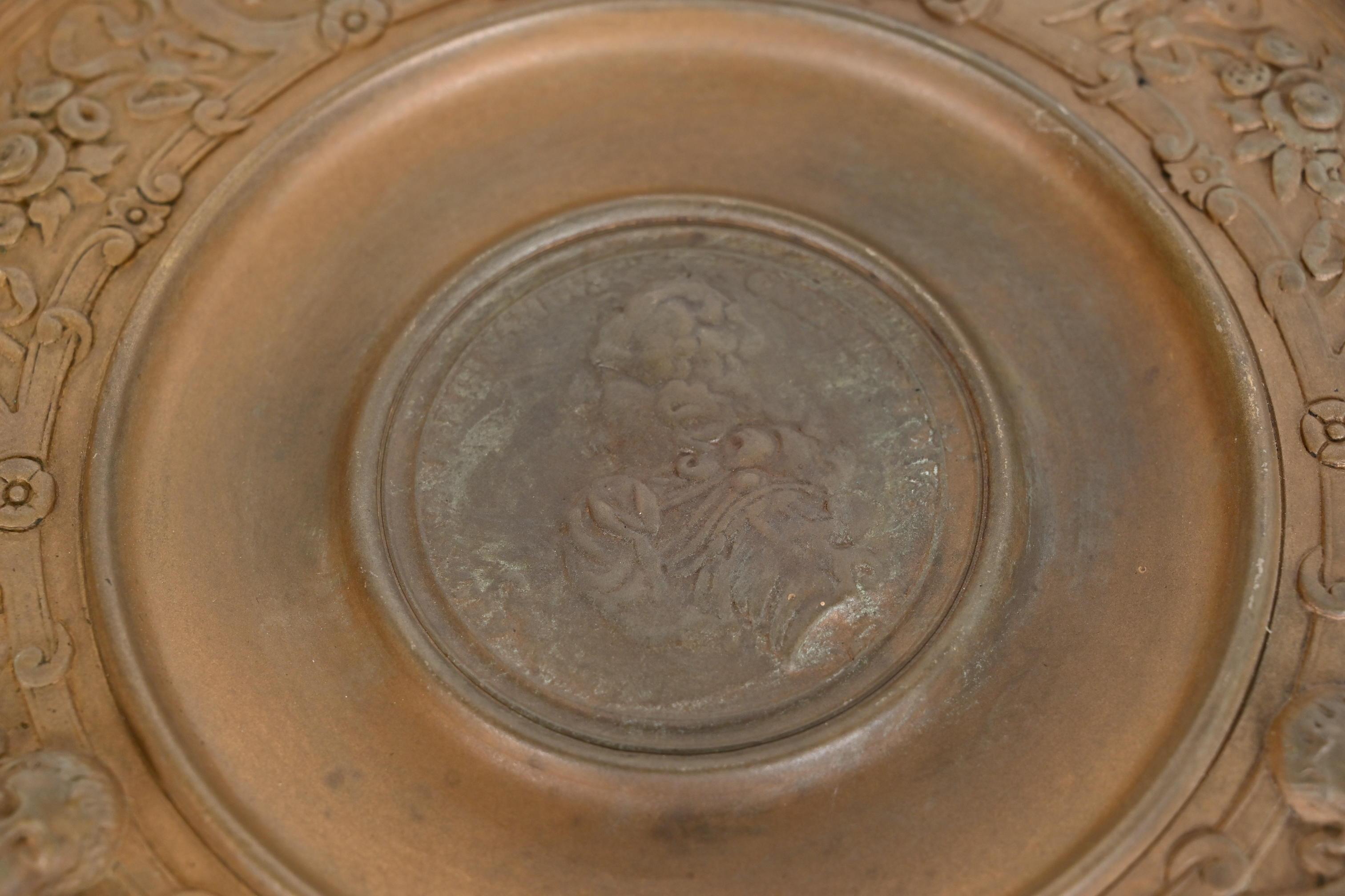 19th Century Tiffany & Co. Antique Victorian Bronze Footed Centerpiece Dish or Tazza For Sale