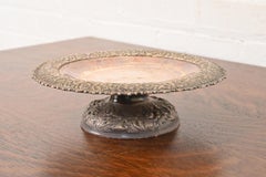 Tiffany & Co. Antique Victorian Repoussé Silverplate Compote Dish