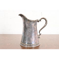 Tiffany & Co. Antique Victorian Silverplate Repoussé Pitcher