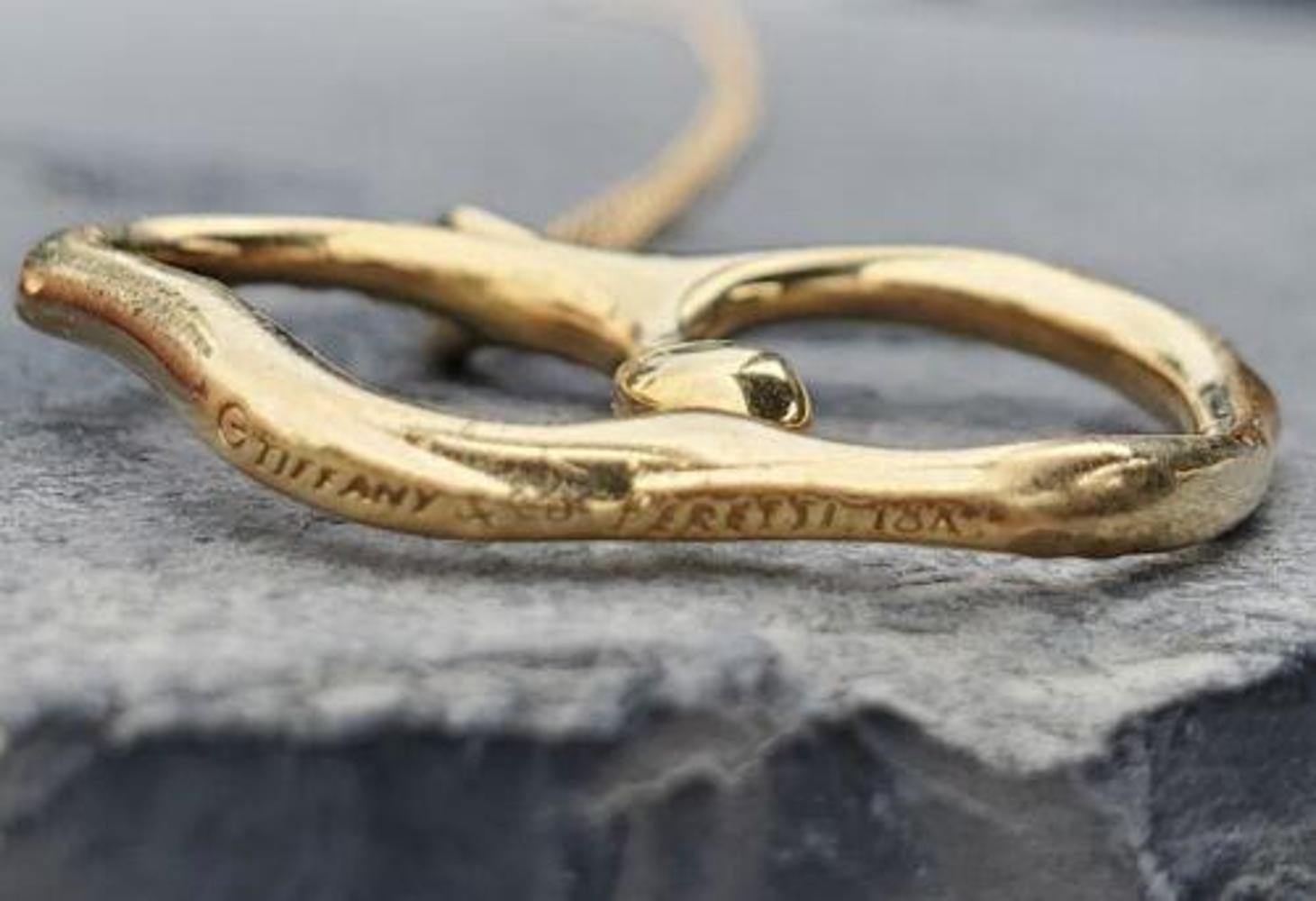 Tiffany & Co. Apfel-Anhänger Elsa Peretti 18k Gelbgold 30,5