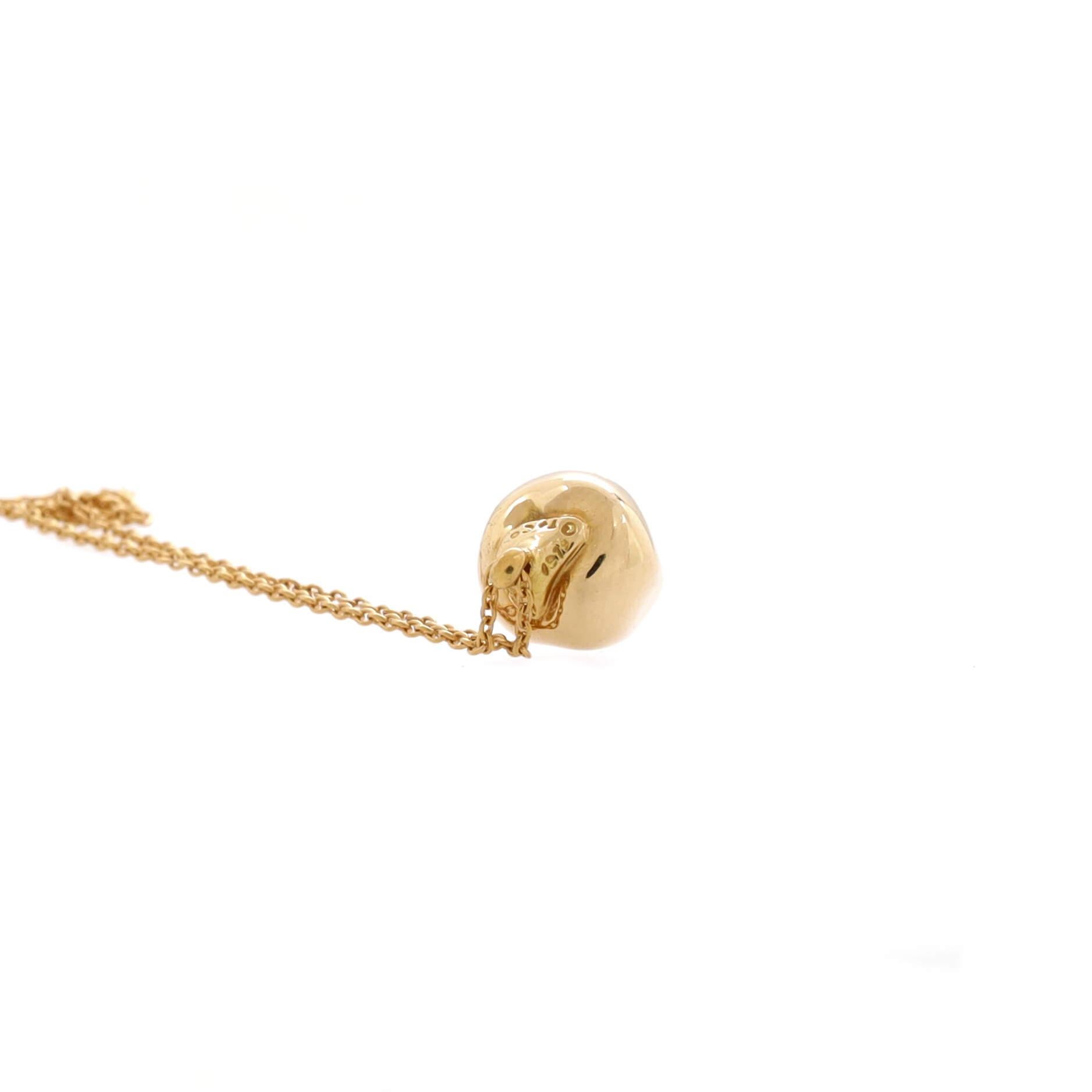 Women's Tiffany & Co. Apple Pendant Necklace 18K Yellow Gold