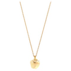 Tiffany & Co. Apple Pendant Necklace 18K Yellow Gold