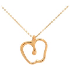 Used Tiffany & Co. Apple Pendant Necklace Yellow Gold